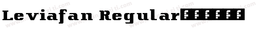 Leviafan Regular字体转换